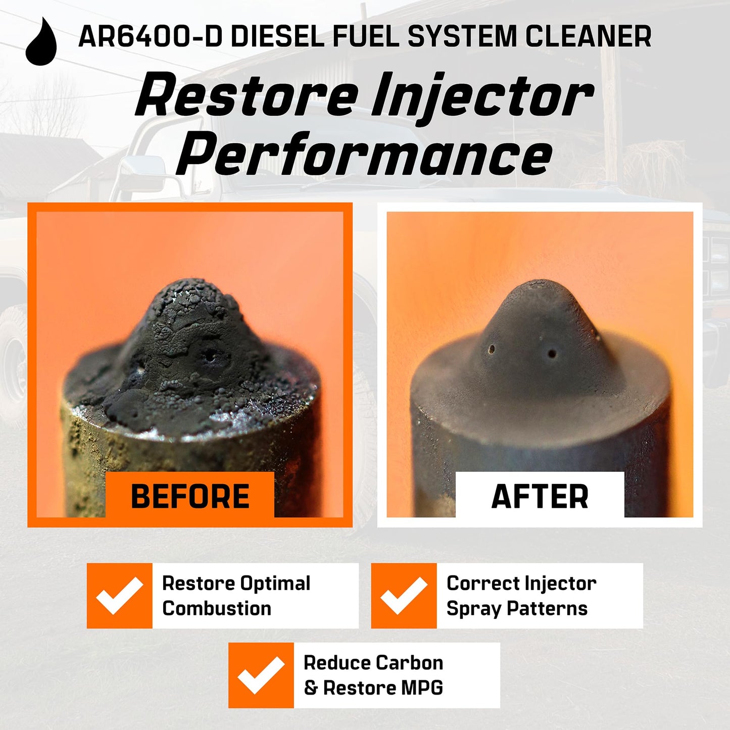 Archoil AR6400-D Diesel Fuel System Cleaner (12 oz) Deep Clean - Injector Cleaner, Turbo & DPF Deposit Control