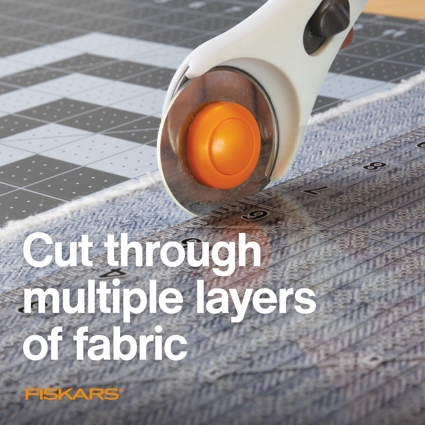Fiskars 45mm Rotary Blades (5 Pack) - Rotary Cutter Blade Replacement - Crafts, Sewing, and Quilting Projects - Grey