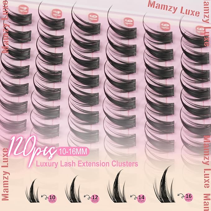 Manga Lash Clusters Wispy 10-16MM Spiky Eyelash Clusters CC Curly Natural Cluster Eyelash Extensions DIY Versatile Anime Eye Lashes Clusters Extension