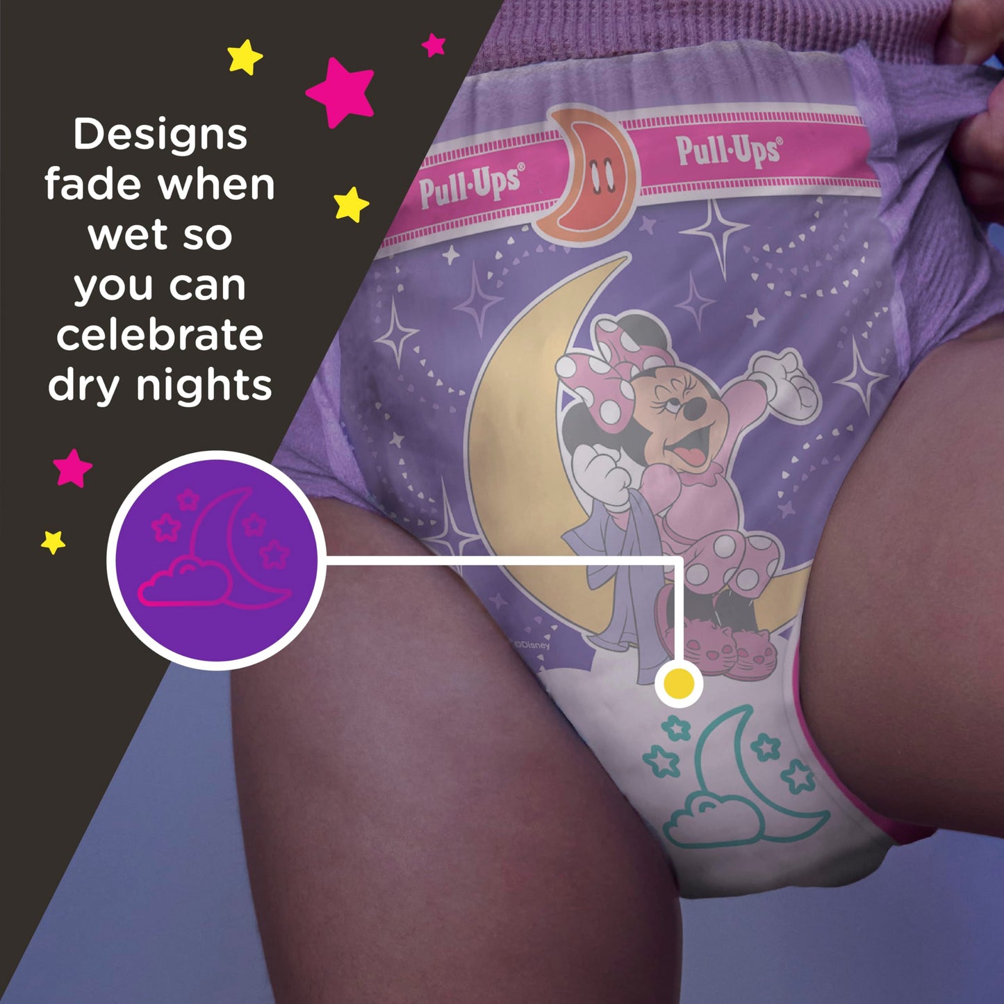 Pull-Ups Girls' Night-Time Potty Training Pants, Size 3T-4T Overnight Training Underwear (32-40 lbs), 108 Ct