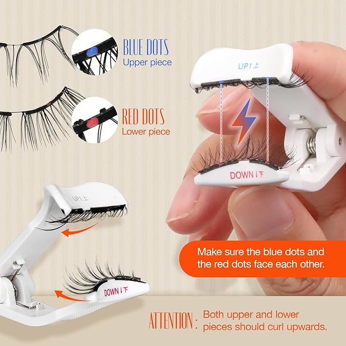 LASHVIEW Upgrade Magnetic Eyelashes with Applicator Soft Magnetic Eyelashes Natural Look Reusable No Glue Needed Easy to Wear and Remove (YT14)