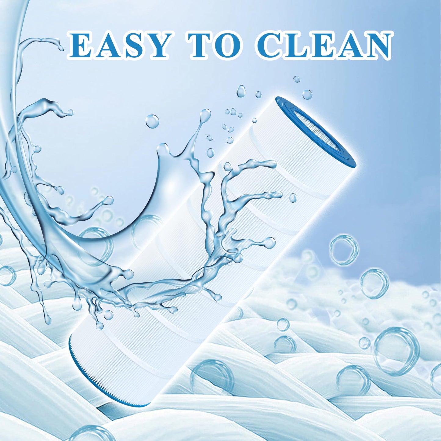Chryseos Pool Filter Compatible with CC150, CCRP150, C-9415, PAP150, Posi-Clear PXCRP 150, FC-0687, 160317, 160355, 160352, R173216, 1 Pack