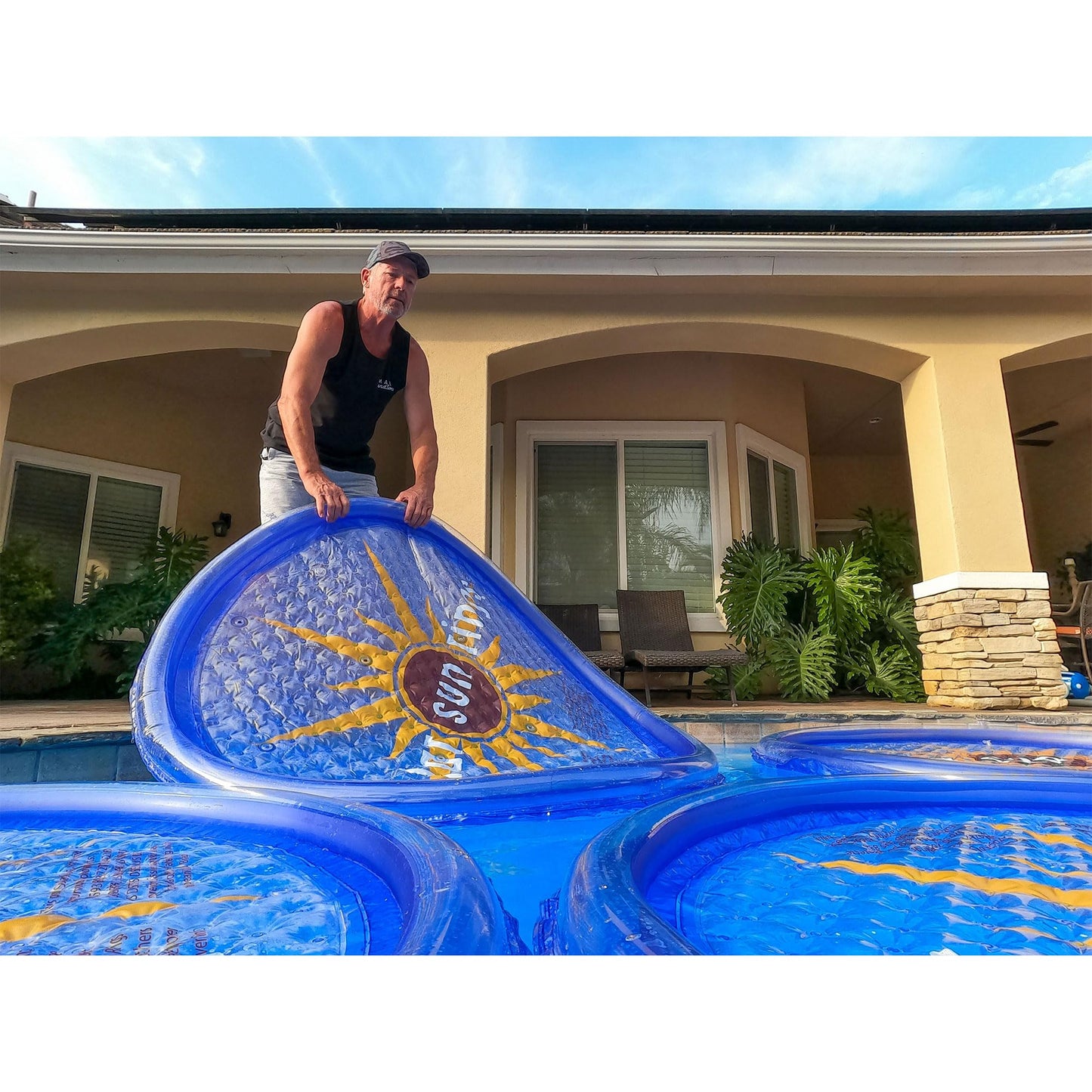 Solar Sun Rings 60 Inch Above Ground or Inground Swimming Pool Hot Tub Spa Heating Accessory Circula