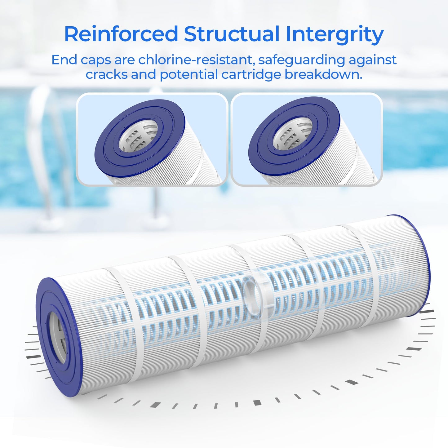 AQUIVEX CX880XRE Pool Filter Cartridge, Compatible with Hayward SwimClear C4000, C4020, C4025, C4030, Hayward C880E, CX880XREPAK4, Pleatco PA106, PA106-PAK4, Unicel C-7488, 4 Pack