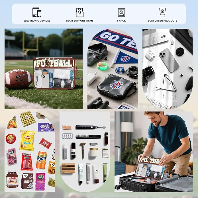 Baseball Gift Bags Baseballs Treat Bags Team Gifts Clear Chenille Letter Zipper Pouch Accessories Stuff Sport Portable