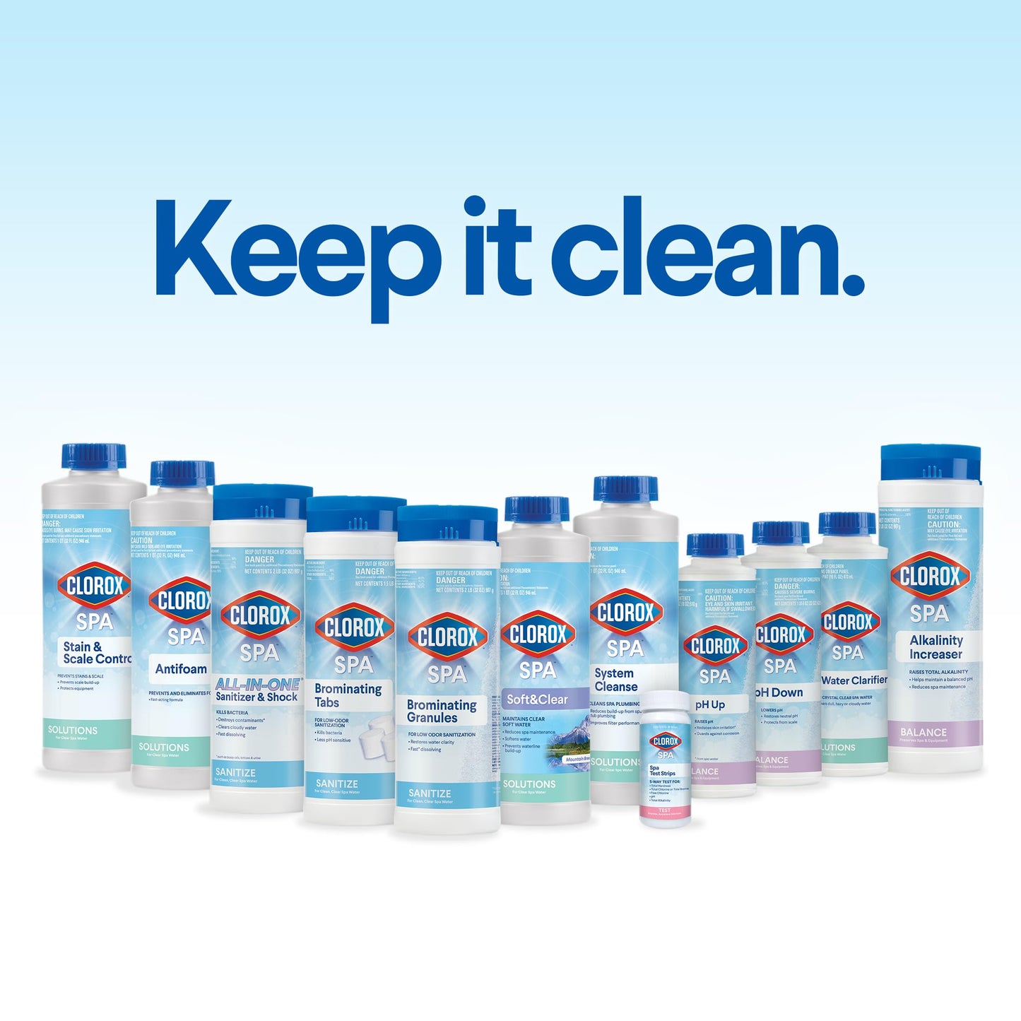 Clorox® Pool&Spa™ Spa Water All-in-One Sanitizer & Shock, Destroys Contaminants, Clears Cloudy Water, 2LB (Pack of 1)