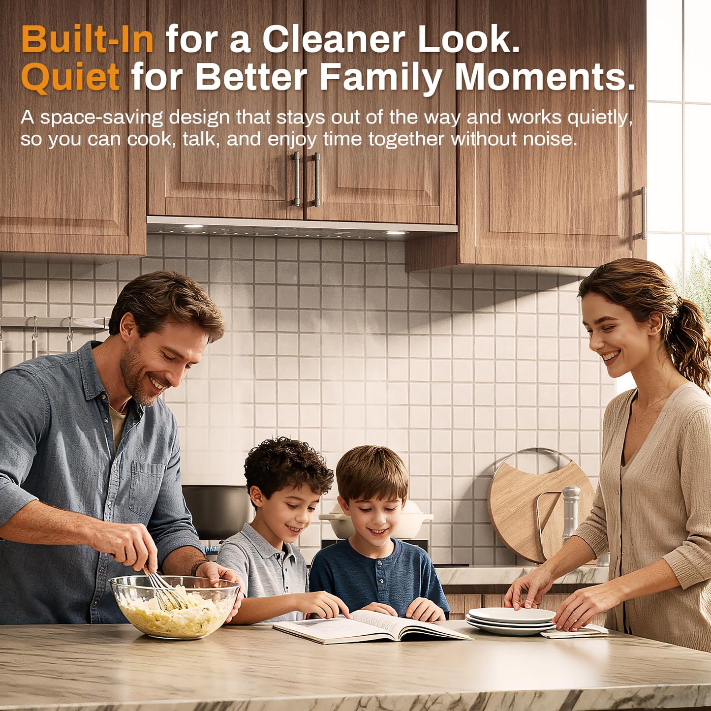 SOONYE Range Hood 30 inch, Insert Range Hood 600 CFM Kitchen Vent Stove Hood with 3 Speed Gestures Sensor Touch Control with Remote, Permanent Baffle Filter, Ducted/Ductless Convertible