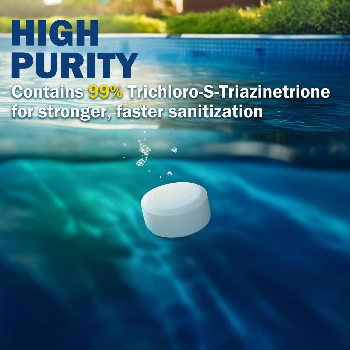 XtremeClear Value Pack 2 Pack 1" Chlorine Tabs, Long-Lasting Stabilized, Swimming Pool, Hot Tubs & Spa, Small Pool Sanitizer - Slow Dissolving Tablet, 3Lbs (1.5Lbs Each Bottle)