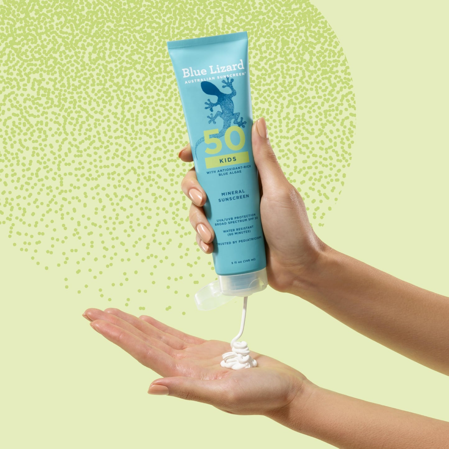 Blue Lizard Kids Mineral SPF 50 Sunscreen Lotion, 100% Mineral, Children’s Sunscreen, Water-Resistant Formula, Paraben-Free, Fragrance-Free, 5 fl oz