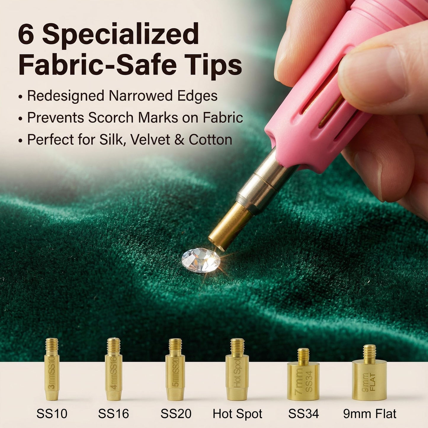 Worthofbest Hotfix Rhinestone Setter, Hot Fix Applicator Tool Bedazzler Kit with rhinestones, Kit, Hot Fixed Wand for Clothes Clothing Fabric Crafts, 5000 Pcs, AB Crystal, Clear, 3 Gems Sizes, Tips