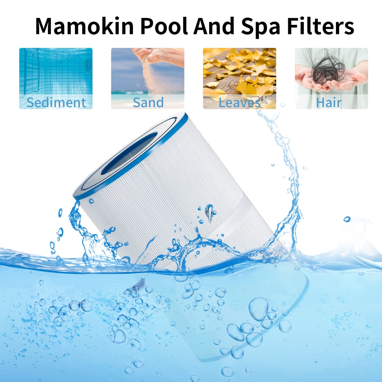 Mamokin Oval Spa Filter PDM30 Replaces Dream Maker Hot Tubs 461269, Filbur FC9940M and Odyssey, Big EZ, EZL, Crossover 730L, 730S Hot Tub Filter - 2 Pack
