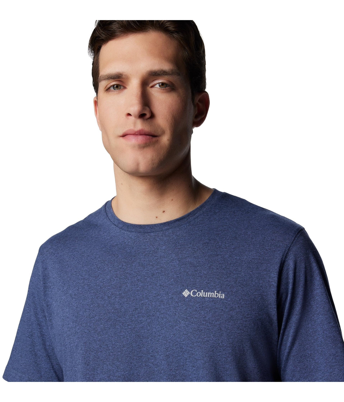 Columbia Mens Thistletown Hills Short Sleeve T-Shirt, Dark Mountain Heather, Large