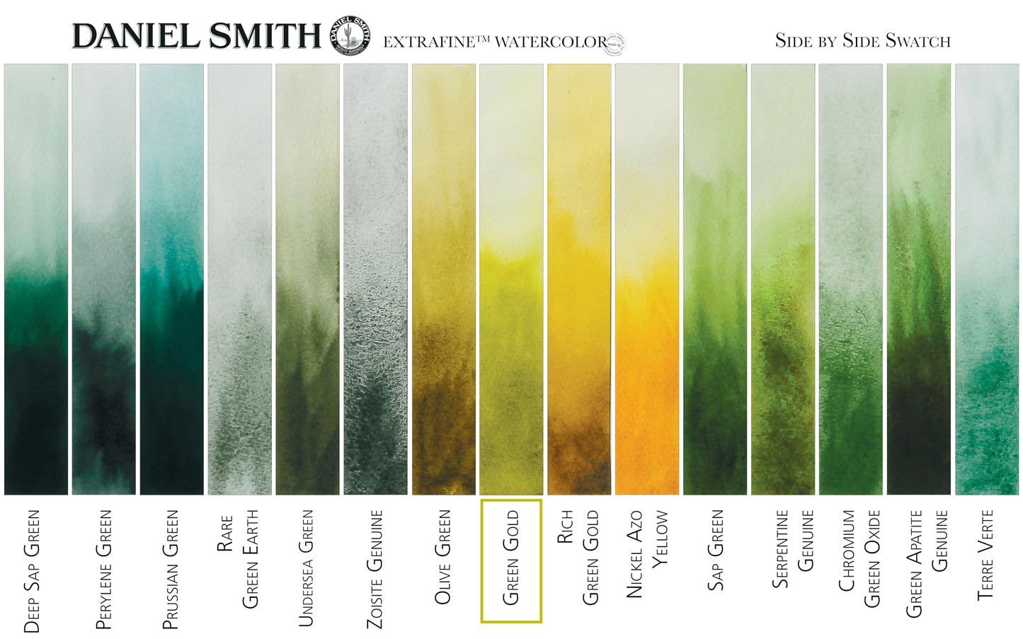 Daniel Smith, Green Gold Extra Fine Watercolor 15ml Paint Tube, 15 ml, 5 Fl Oz (284600139)