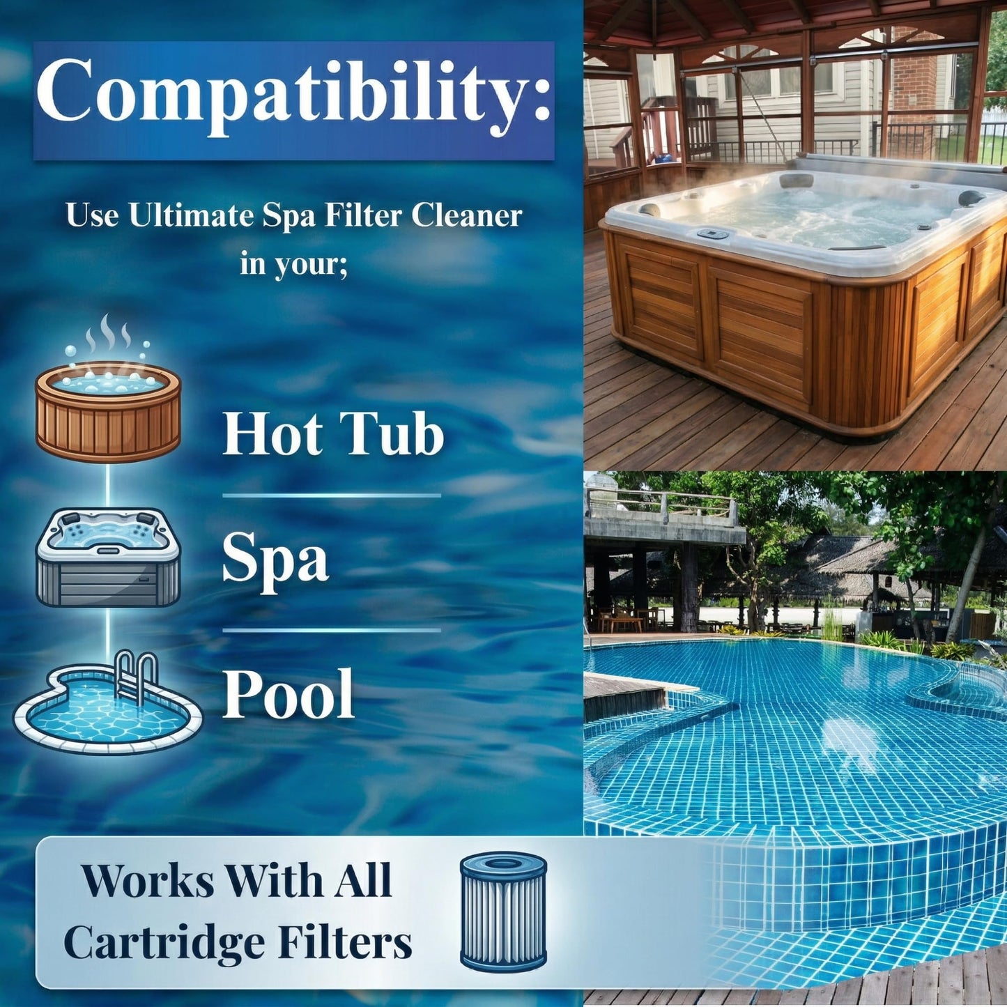 Black Diamond Stoneworks Ultimate Spa Filter Cleaner Fast-Acting Spray. Works Instantly on Hot Tub & Pool Filters Leaving Behind no Sticky Residue. Prolongs Filter Life and Pool Equipment. No Soaking