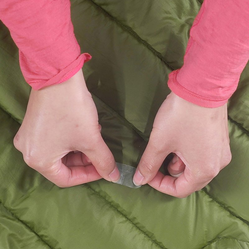 GEAR AID Tenacious Tape Mini Patches with Peel-and-Stick Adhesive to Fix Holes and Tears in Winter Gear, Down Puffer Jackets, Sleeping Bags, Tents, and Rain Gear, Black, 2 Pack
