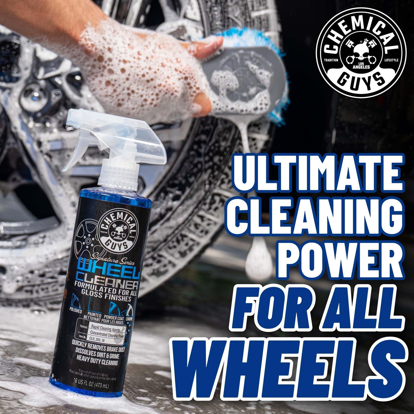 Chemical Guys CLD_203_1602 Signature Series Wheel Cleaner, Formated For All Gloss Finishes, Safe for Cars, Trucks, SUVs, Motorcycles, RVs & More 16 fl oz (2 Pack)