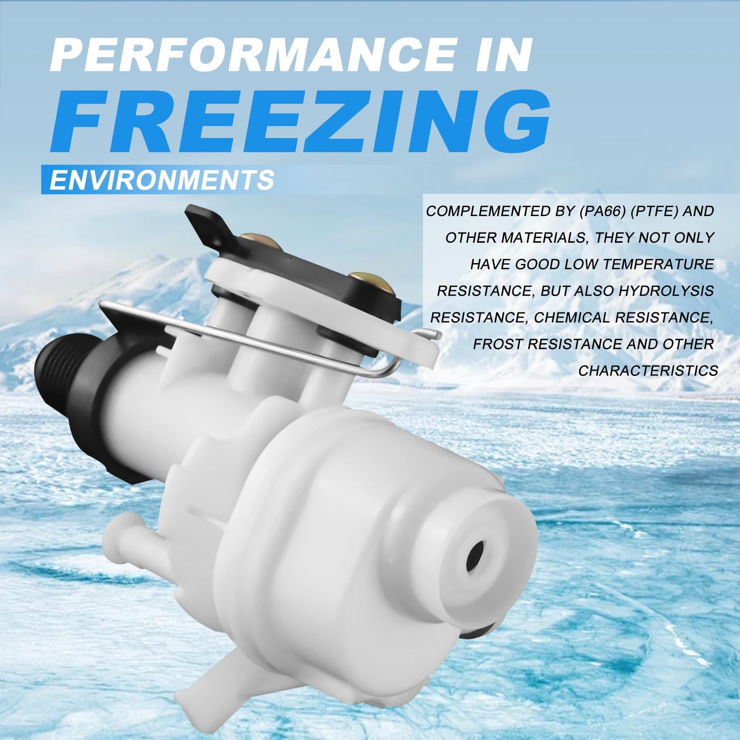 31705 31688 31687 31653 RV Toilet Water Valve kit- Freeze Resistance & Leakage-Resistant RV Toilet Parts for Thetford Aqua-Magic V High and Low by Vypart