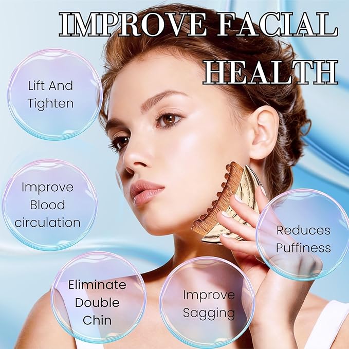 Lymphatic Brush for Face | Manual Gua Sha Brush & Facial Dry Brush | Soft Lymphatic Drainage Massager & Contour Face Brush | Face Sculpting Tool for Lymphatic Drainage (Small, 1.0, Count)