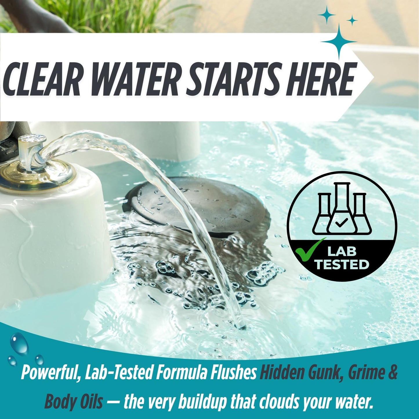 Oh Yuk Healthy Hot Tub Cleaner, The Most Effective Hot Tub Cleaner for Indoor and Outdoor Hot Tubs and Spas - 1 Gallon