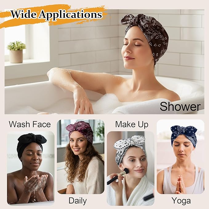 Ababalaya Satin Lined Beanies for Women Chemo Headwear Silky Lined Cotton Sleeping Cap