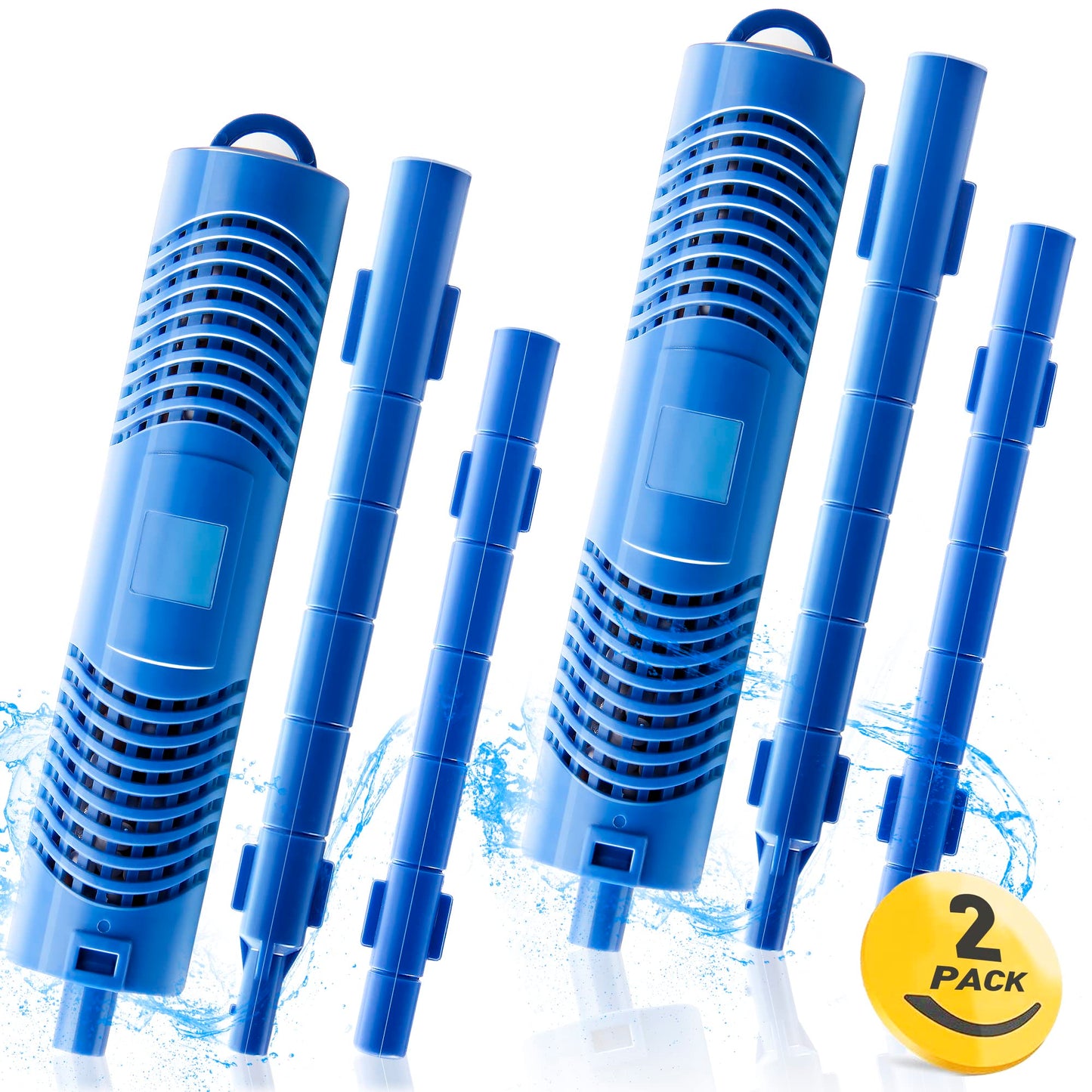 Bilinavy Spa in-Filter Mineral Sticks Parts for Hot Tub Filter Cartridge, Last for 4 Months, Blue, 2PCS