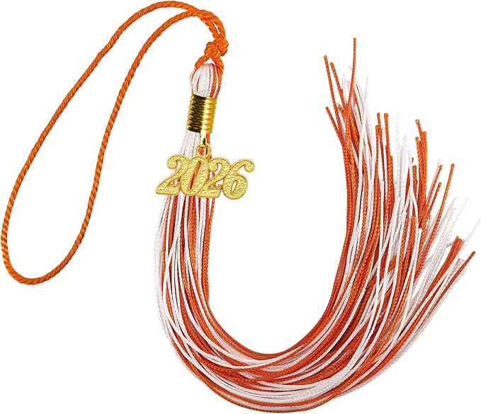 GraduationMall Single&Multiple Color Graduation Tassel with 2026 Year Charm 9"