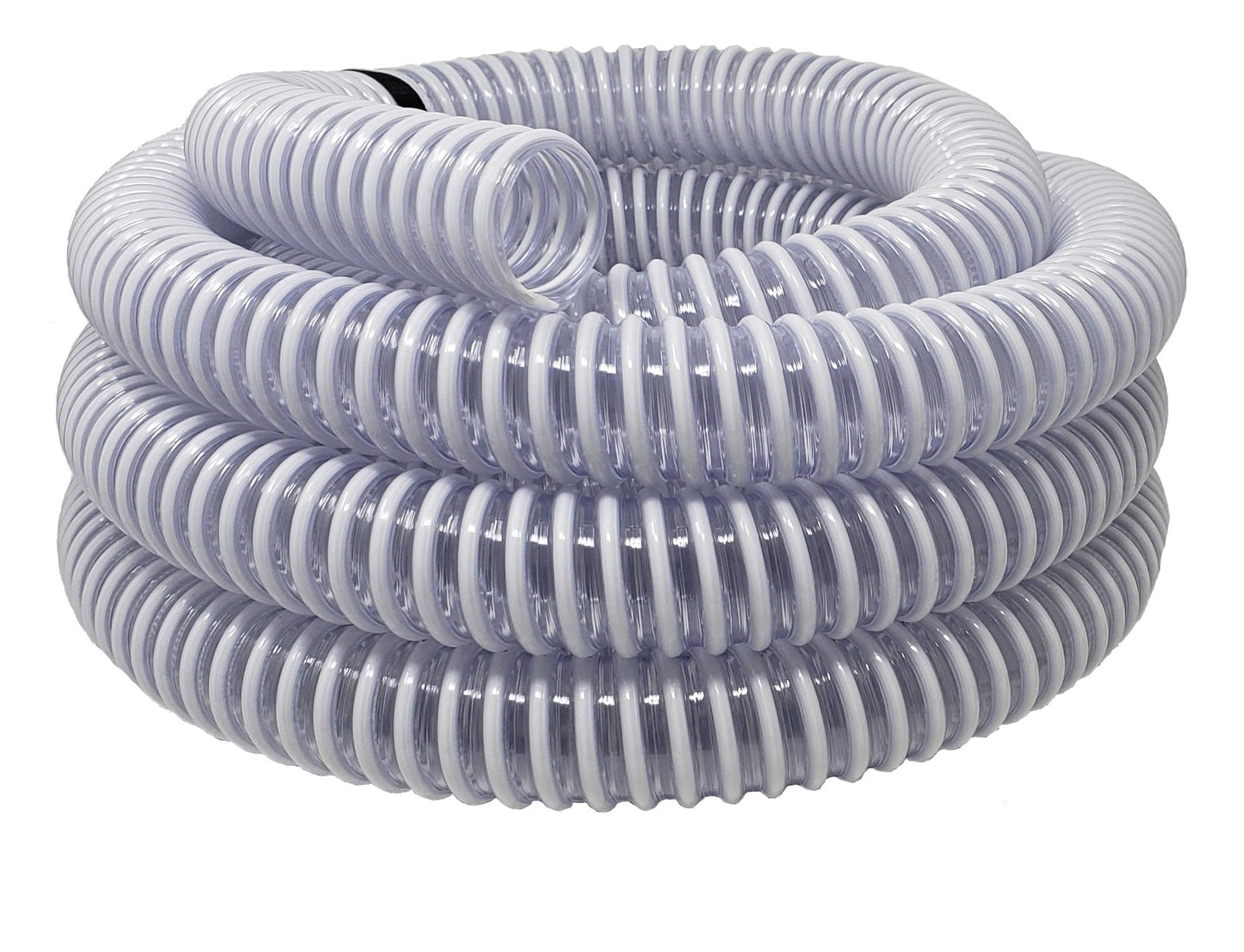 Sealproof 1.25" (32mm) Pool Filter Pump Connection Hose for 1-1/4 Inch Above Ground Pools and Intex Systems, 20 FT Premium Quality PVC Made in USA | Cut to Desired Length, Includes 4 Hose Clamps