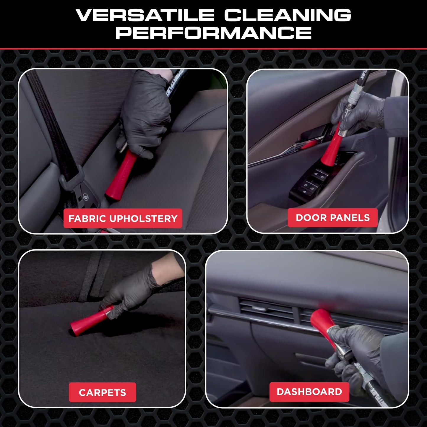 Tornador Z-007 Mini | Compact High-Pressure Car Cleaning Tool | Ergonomic Design Speeds Up Interior Detailing | Works with Air Compressor | Powerful & Portable