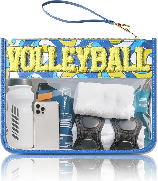Baseball Gift Bags Baseballs Treat Bags Team Gifts Clear Chenille Letter Zipper Pouch Accessories Stuff Sport Portable