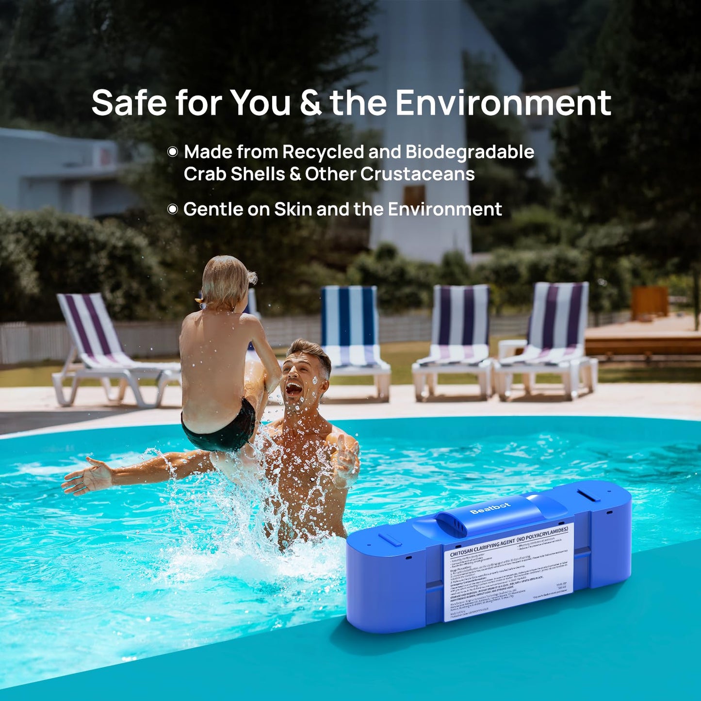 Beatbot AquaRefine Kit- Clarifying Agent for AquaSense 2 Ultra, AquaSense 2 Pro, AquaSense Pro and iSkim Ultra - Natural and Sustainable Water Clarifier-Boosts Water Clarity & Filter Performance