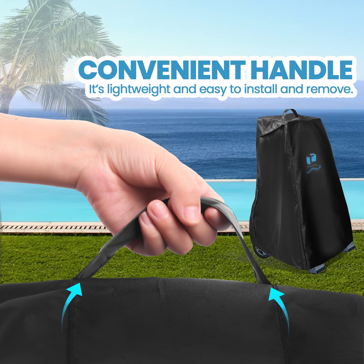 TonGass Swimming Pool Cleaner Cover Compatible with Dolphin Robotic Pool Cleaner Classic Caddy Cover Exact Replacement for Maytronics Part Number 9991794-R1