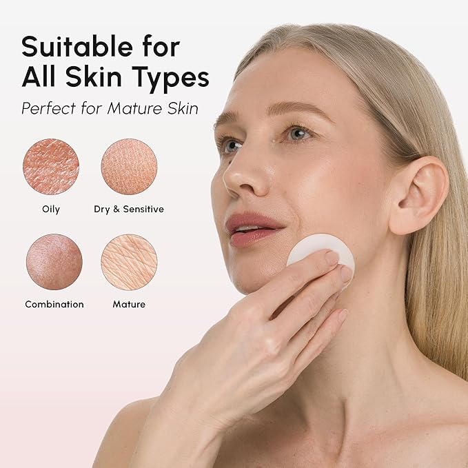 MAREE PDRN Salmon DNA Toner Pads for Face - Firming Facial Polishes with Salmon PDRN, Collagen, Hyaluronic Acid, Bakuchiol - Anti Wrinkle Anti Aging Care, Acne Treatment Device Acne Pads