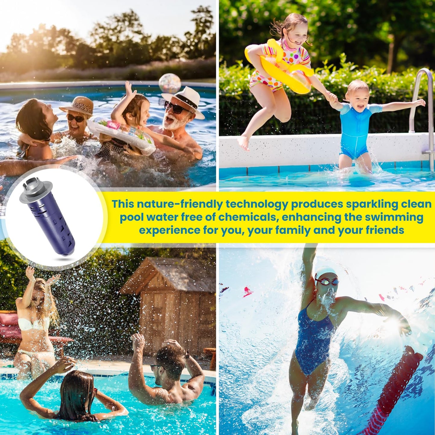 Replacement for Nature2 Duoclear 45 Mineral Cartridge W28002 W26002 for All Zodiac Duoclear & Nature2 Fusion, Fusion Soft, Vision Pro System Aboveground Ingroud Swimming Pool Up to 45,000 Gallons