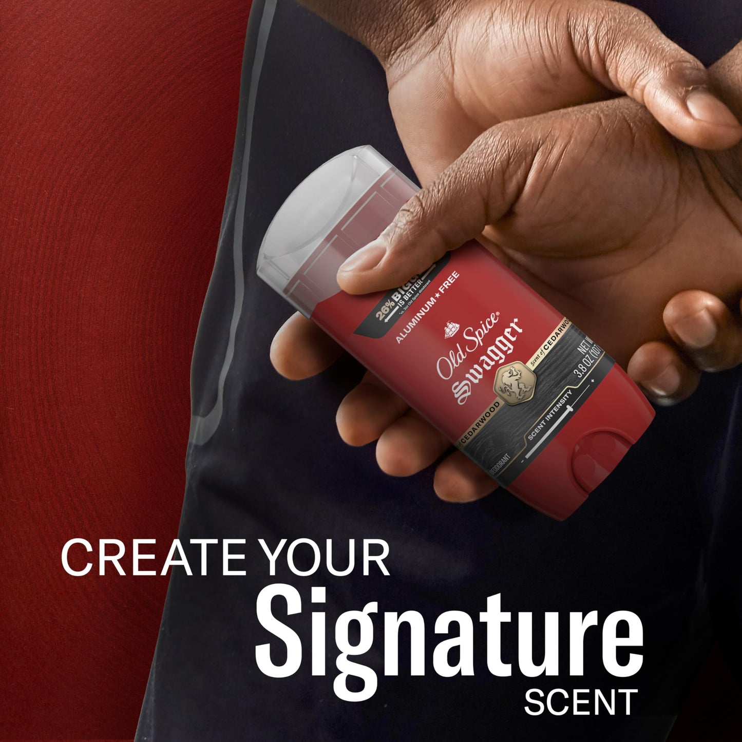 Old Spice Aluminum Free Deodorant for Men, 24/7 Protection to Eliminate Odors, 24/7 Freshness & Lasting Scent, Swagger with Lime & Cedarwood Scent, 3.8 oz (Pack of 3)