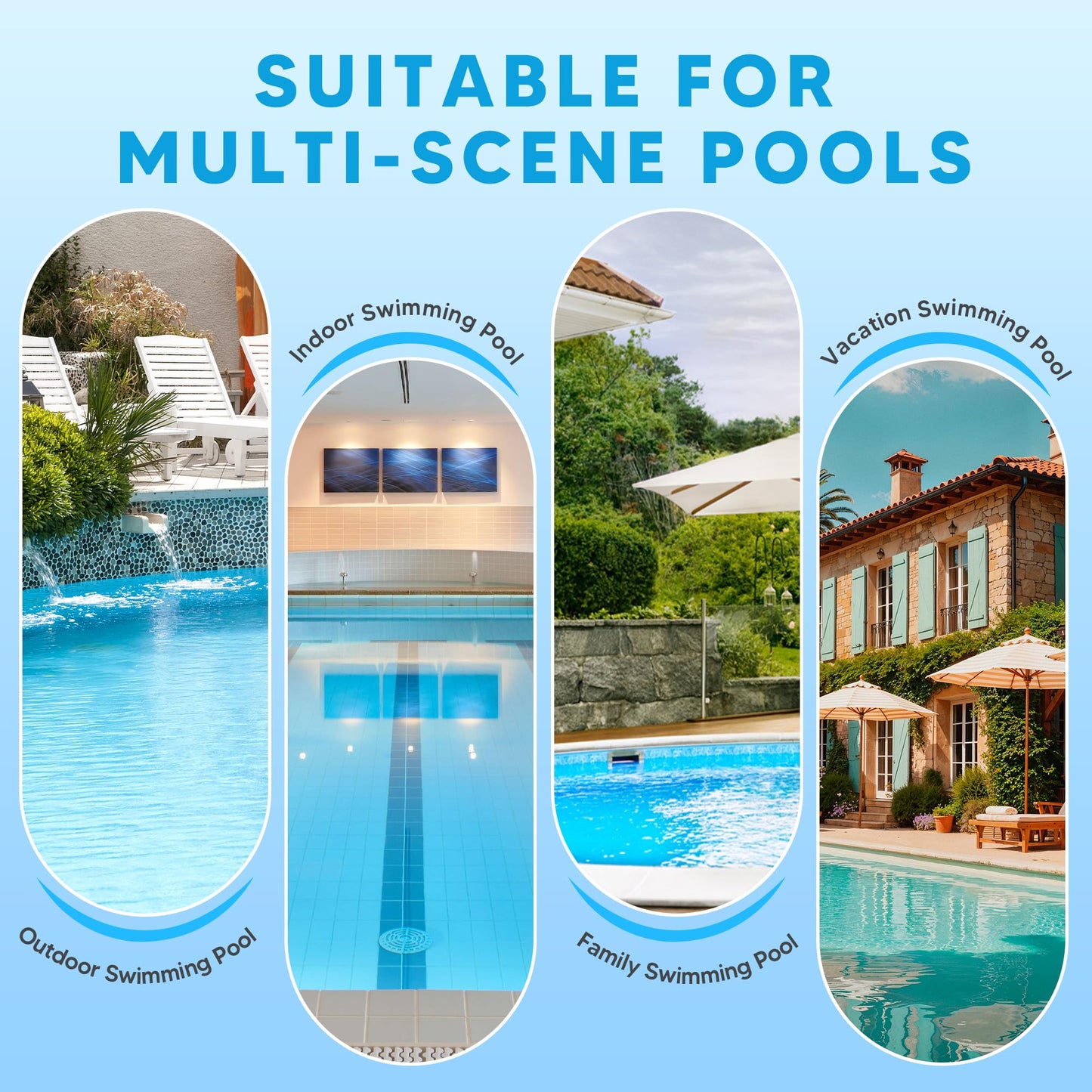 Funmit Pool Jet Nozzles 3/4" SP1419D Flow Inlet Fitting Opening Water Directional Pool Return Fittings, 6 Pack