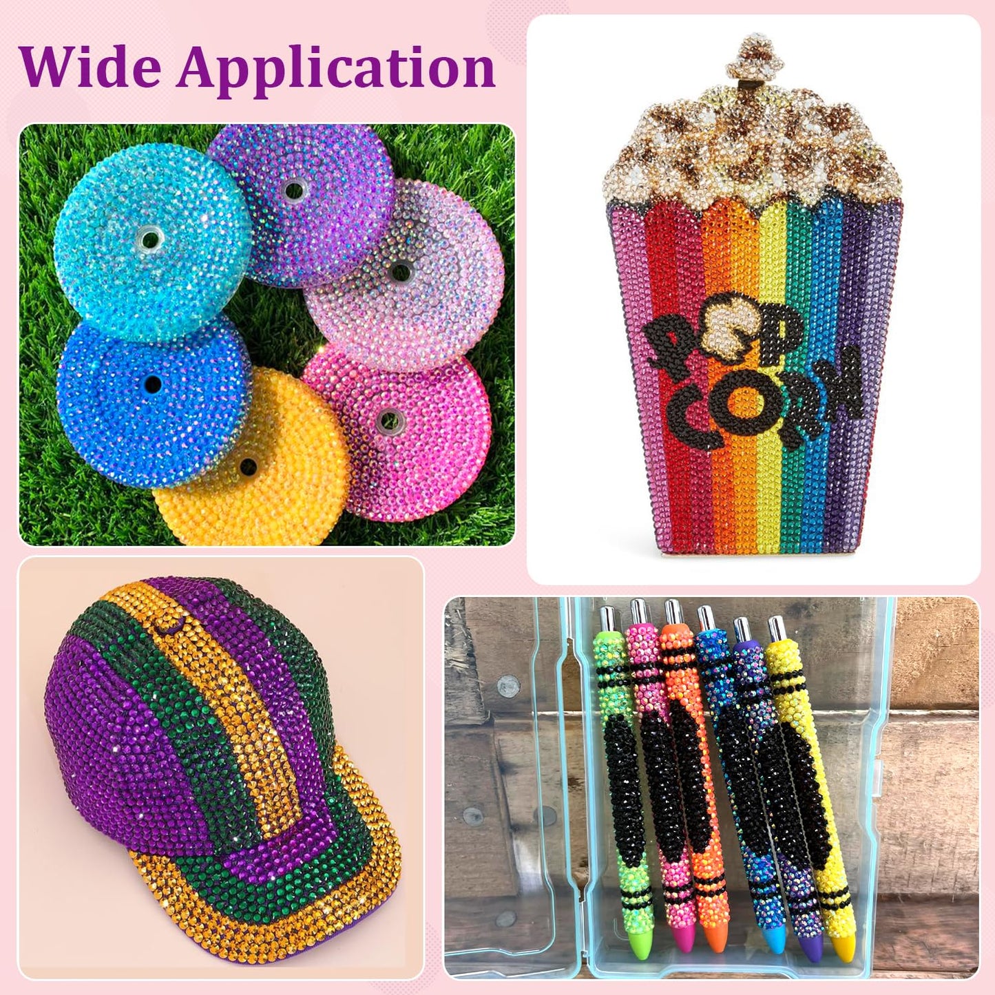 24000Pcs Resin Rhinestones for Crafting with Tweezers, Multicolor 3mm Flatback Gems with 1 Pc B7000 Jewelry Glue, Bedazzling Crystal for Crafts Clothing Tumblers Mugs Shoes Fabric Nail Art