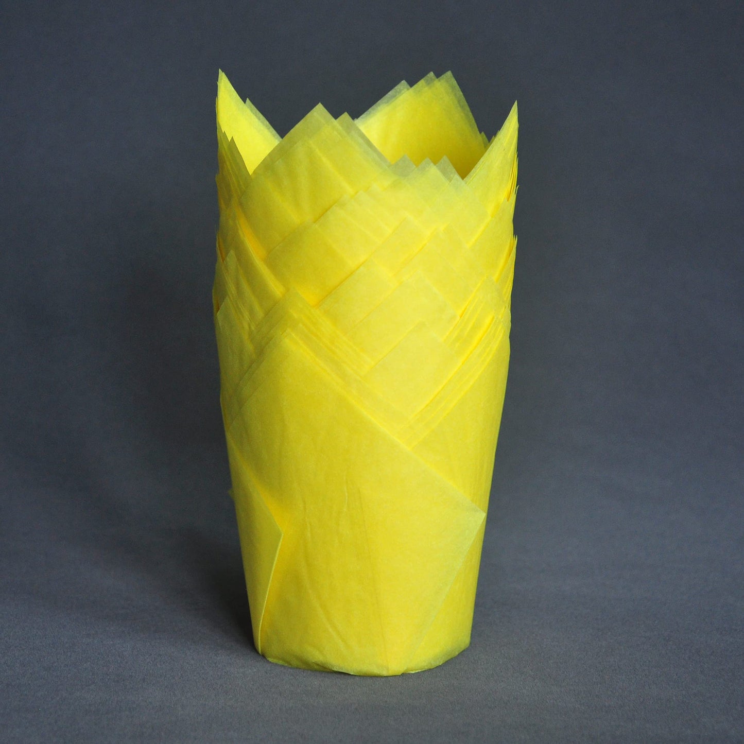 QLSmypkg Large Greaseproof paper Wrappers Muffin Baking cupcake cups liners, 2-1/4" x 4" Natural,Red,Yellow 3 colours in a box Tulip Baking Cups Holders 125 pcs (Large) (125, Multi Red,Yellow,Natural)