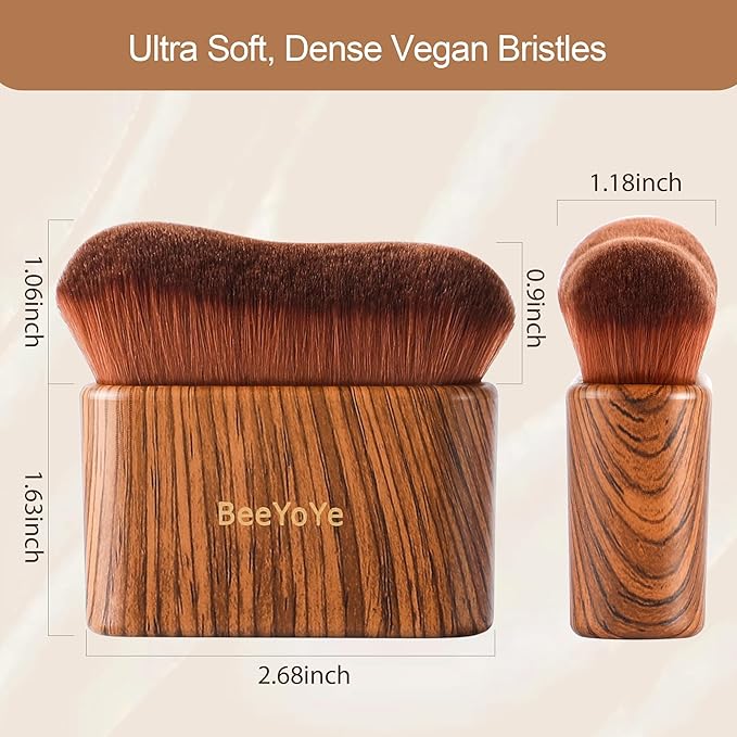 Self Tanner Tanning Brush for Self-Tan,Tanning Mitt Body Bronzer Brush for Self Tanner, Kabuki Leg Makeup Brush for Self Tanning Mousse