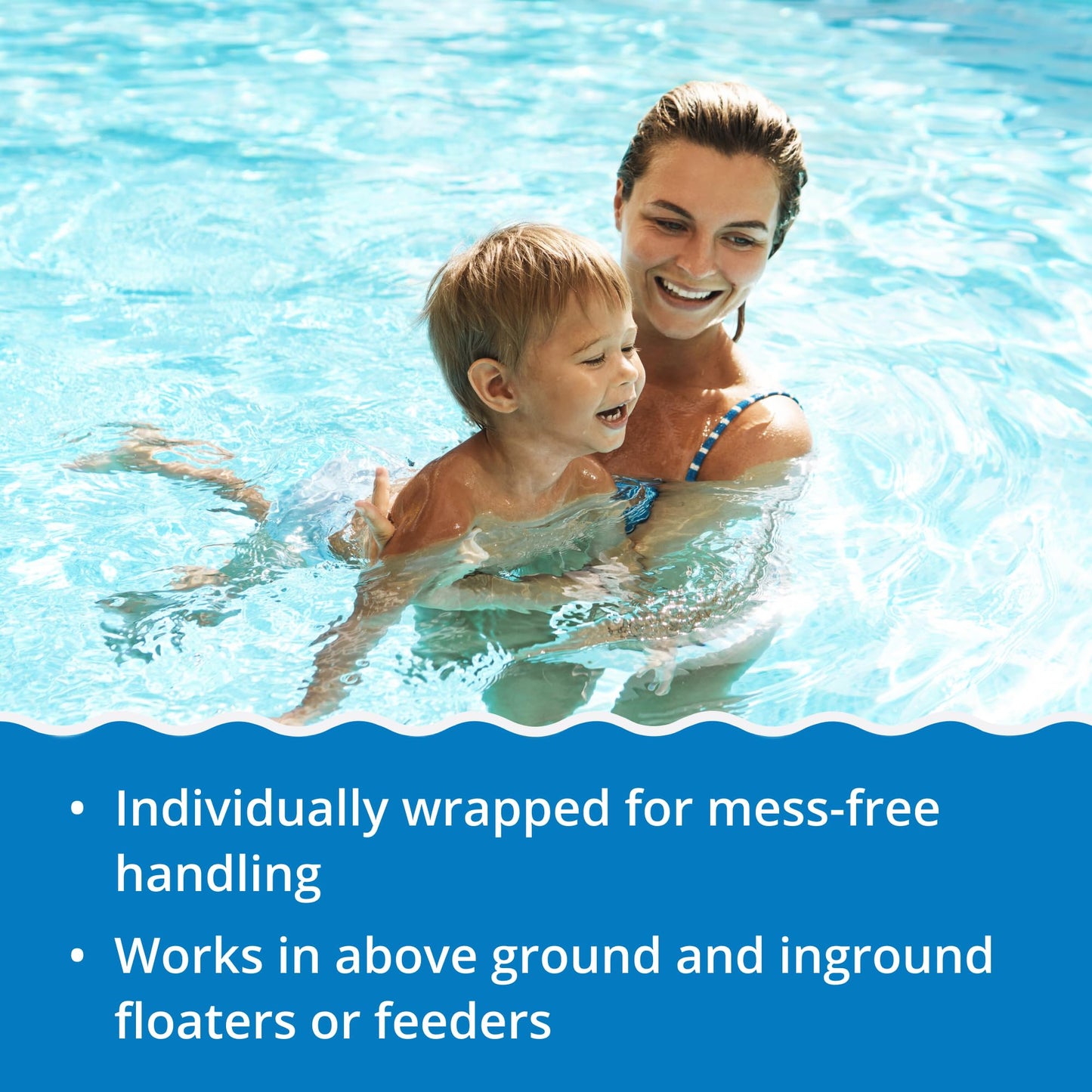 In The Swim 3 inch 5-in-1 Super Multi-Tabs – Swimming Pool Sanitizer – Chlorine - Algaecide - Stabilizer - Clarifier - 24 Pounds