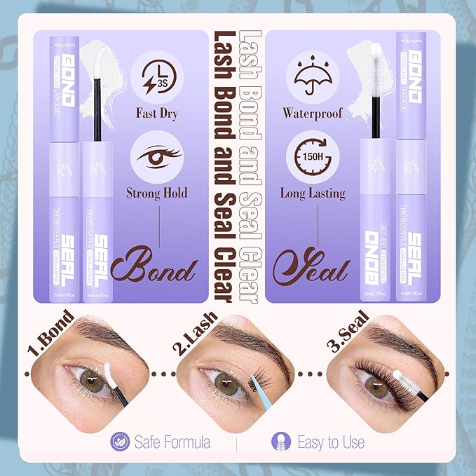 Mavphnee Brown Lash Clusters Kit Natural Eyelash Clusters Dark Brown Eyelash Extensions CC-Curly PestaÃÂ±as Postizas Wispy Individual Lash Extensions Kit 8-16MM Brown Cluster Lashes 144PCS DIY Lash Kit