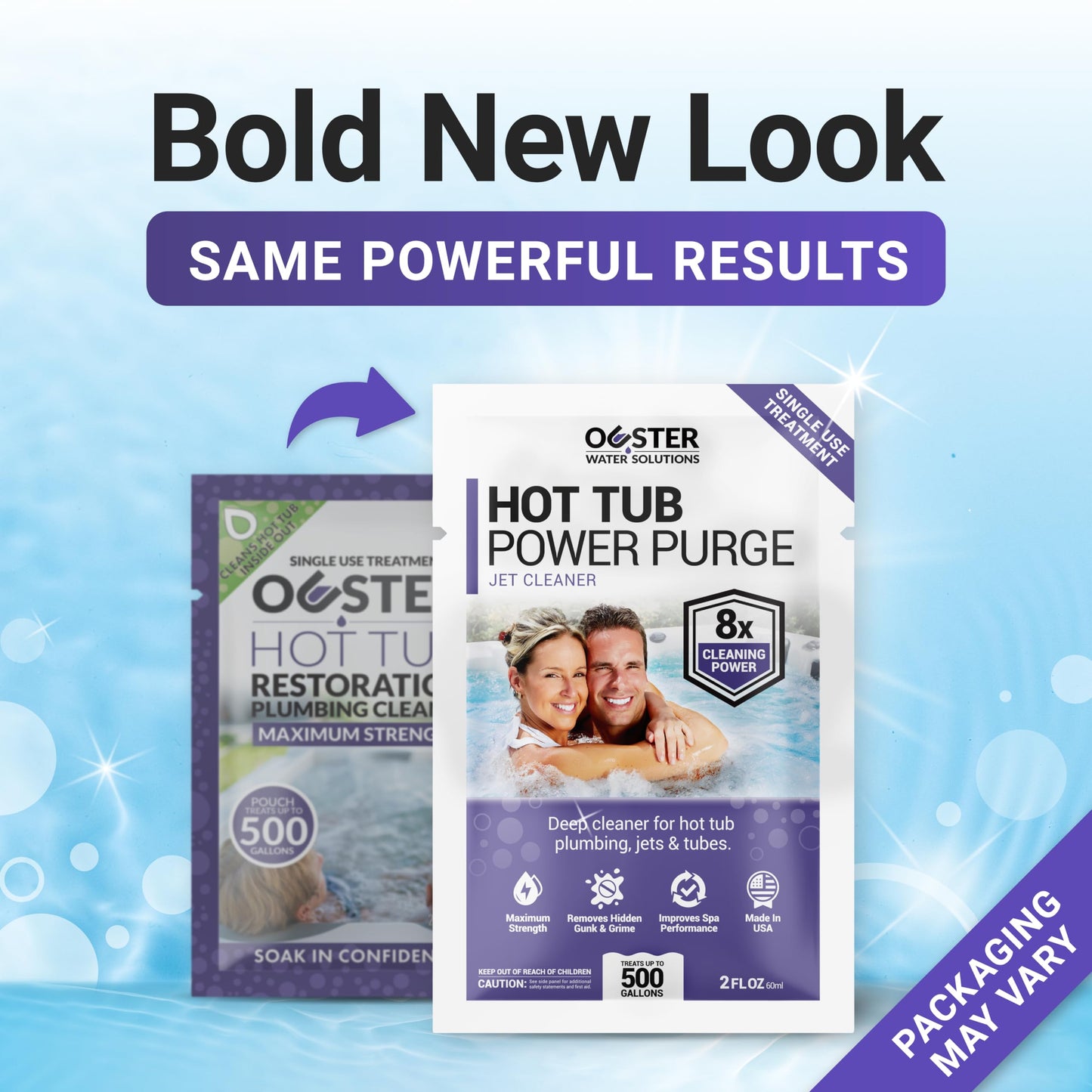 Bio Ouster Power Purge Hot Tub Jet Cleaner w/Towel - Deep Hot Tub Cleaner for Jets, Tubes, Plumbing - for Standard & Inflatable Spas - Removes Gunk Buildup for Crystal Clear Water - Made in USA (Kit)