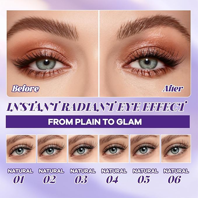 B&Q Natural Lash Clusters 03 - Cluster Eyelash Extensions, Pestañas Postizas Naturales Style Eyelashes Comfort Fit - Day-to-Night Natural Effect - Office & Date Ready For Effortless Beauty(8-16mix)