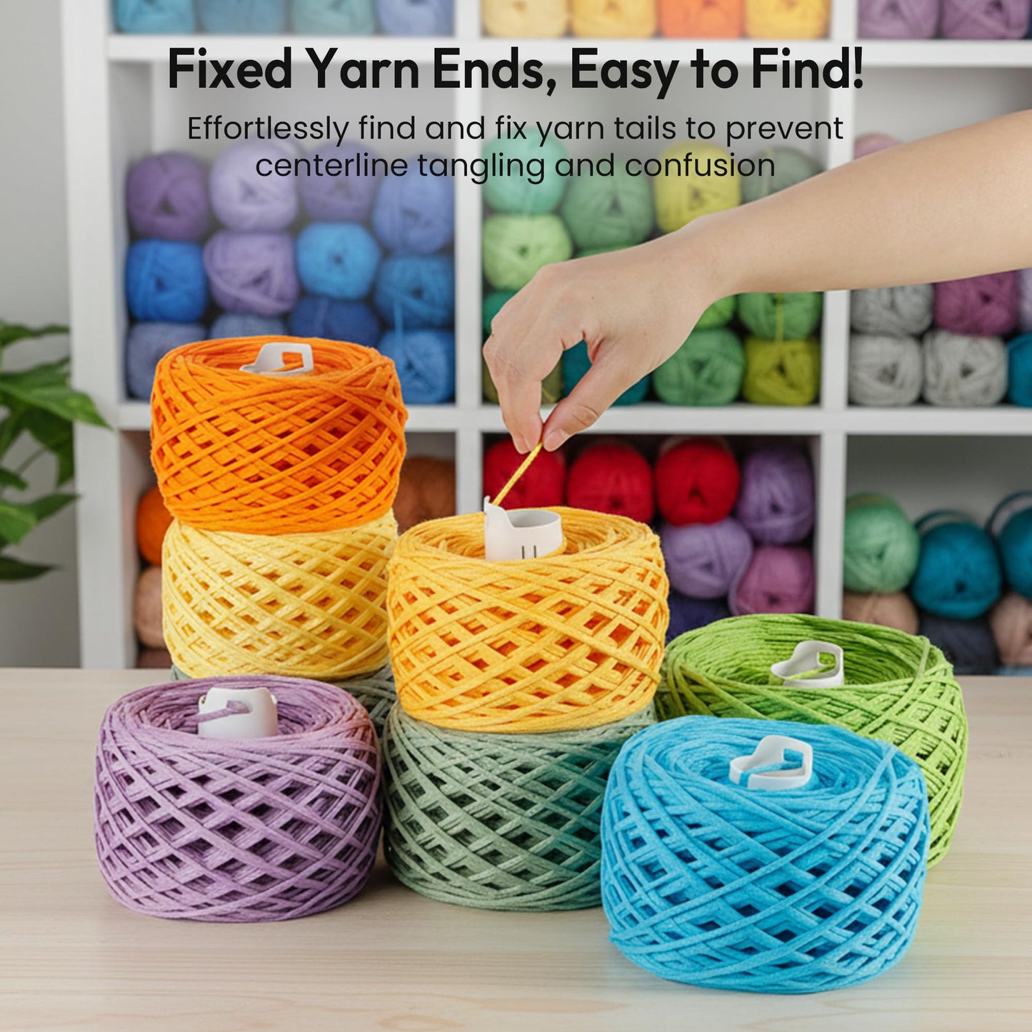 Etcokei 18pcs Yarn Ball Tube for Etcokei Electric Yarn Winder M1, Reusable ABS Yarn Cake Tube for Neat Storage & Tangle-Free Knitting/Crocheting Accessories