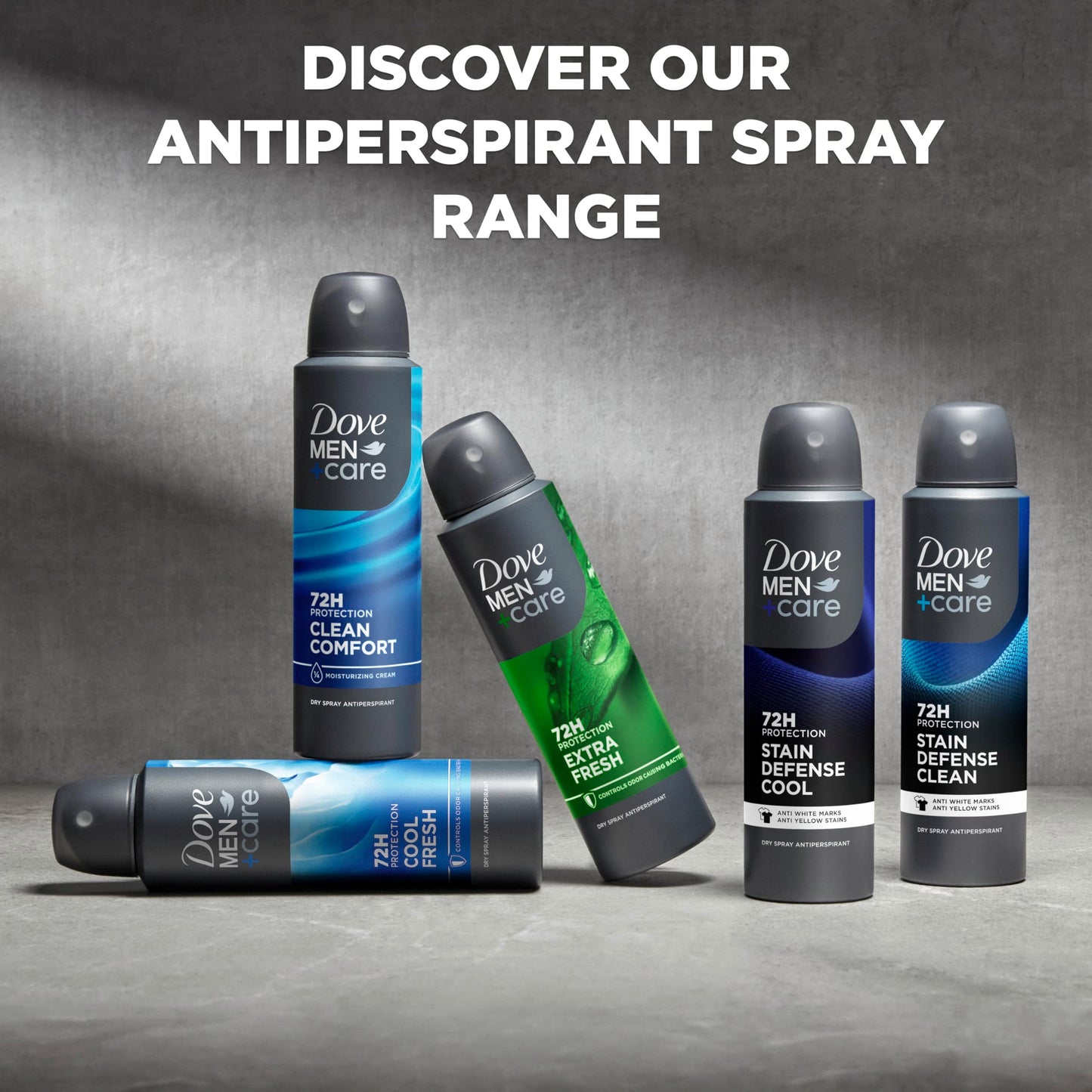 Dove Men+Care Antiperspirant Deodorant Dry Spray Clean Comfort For Men 72-hour Sweat and Odor Protection with Triple Defense Technology, 3.8 Ounce (Pack of 3)
