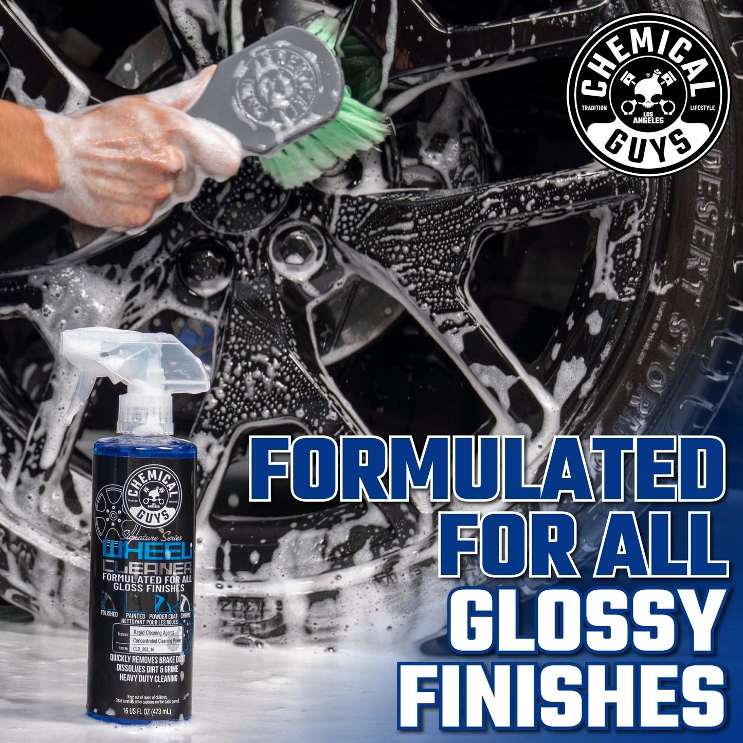 Chemical Guys CLD_203_1602 Signature Series Wheel Cleaner, Formated For All Gloss Finishes, Safe for Cars, Trucks, SUVs, Motorcycles, RVs & More 16 fl oz (2 Pack)