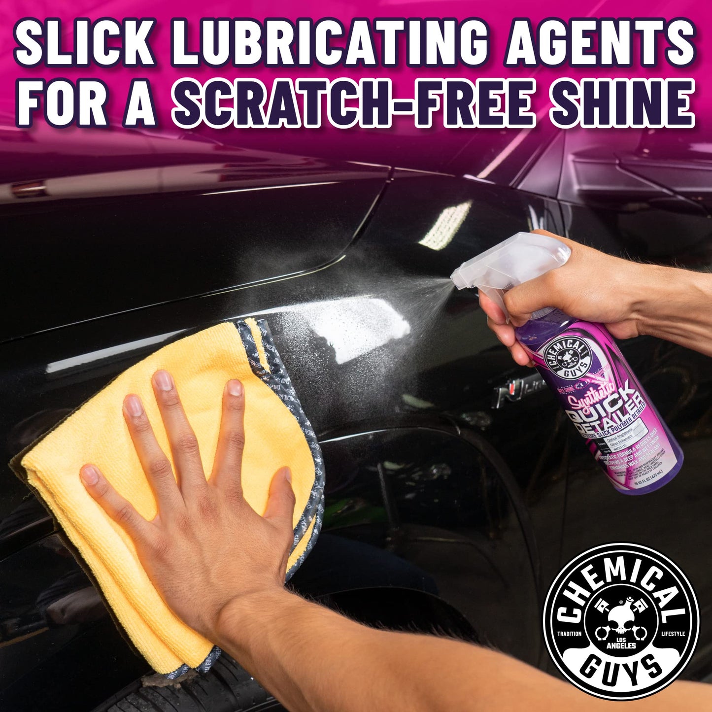 Chemical Guys WAC21116 Synthetic Quick Detailer, Safe for Cars, Trucks, SUVs, Motorcycles, RVs & More, 16 fl oz (Pack of 2)