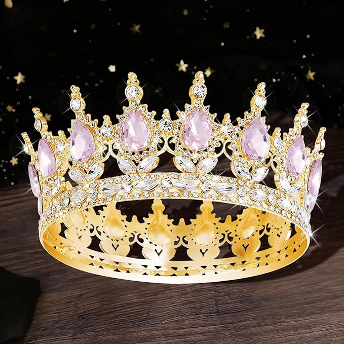 YOUlDIANZI Queen Crown Rhinestone Wedding Crowns and Tiaras for Women Costume Party Hair Accessories Princess BirthdayCrown Crystal BridalCrown