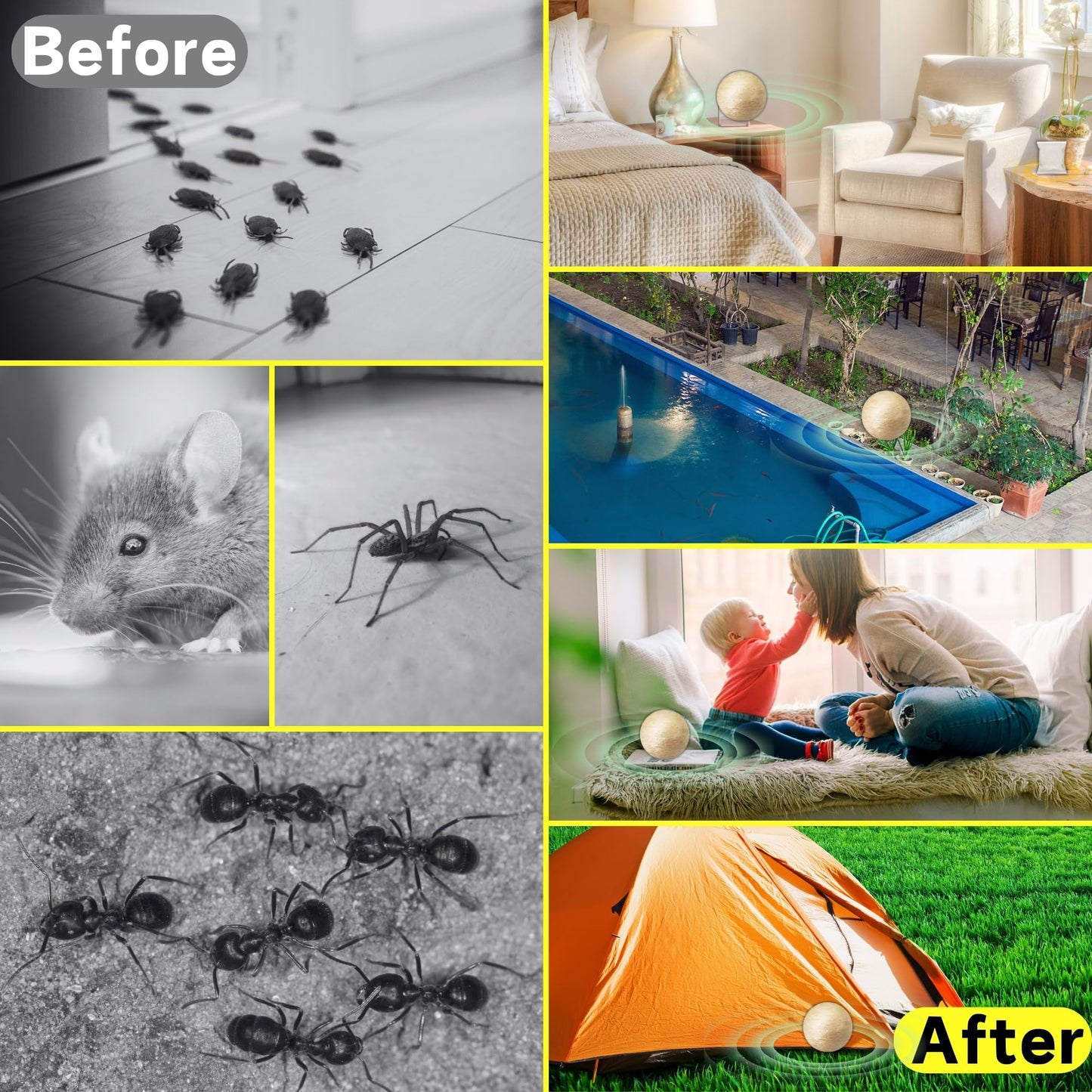 Natural Peppermint Spider Repellent Indoor Pet Safe & Ant Control Balls,Rodent Repellent for Car Engine, Home Storage, Fresh Mint Scent, Safe for Kids and Pets