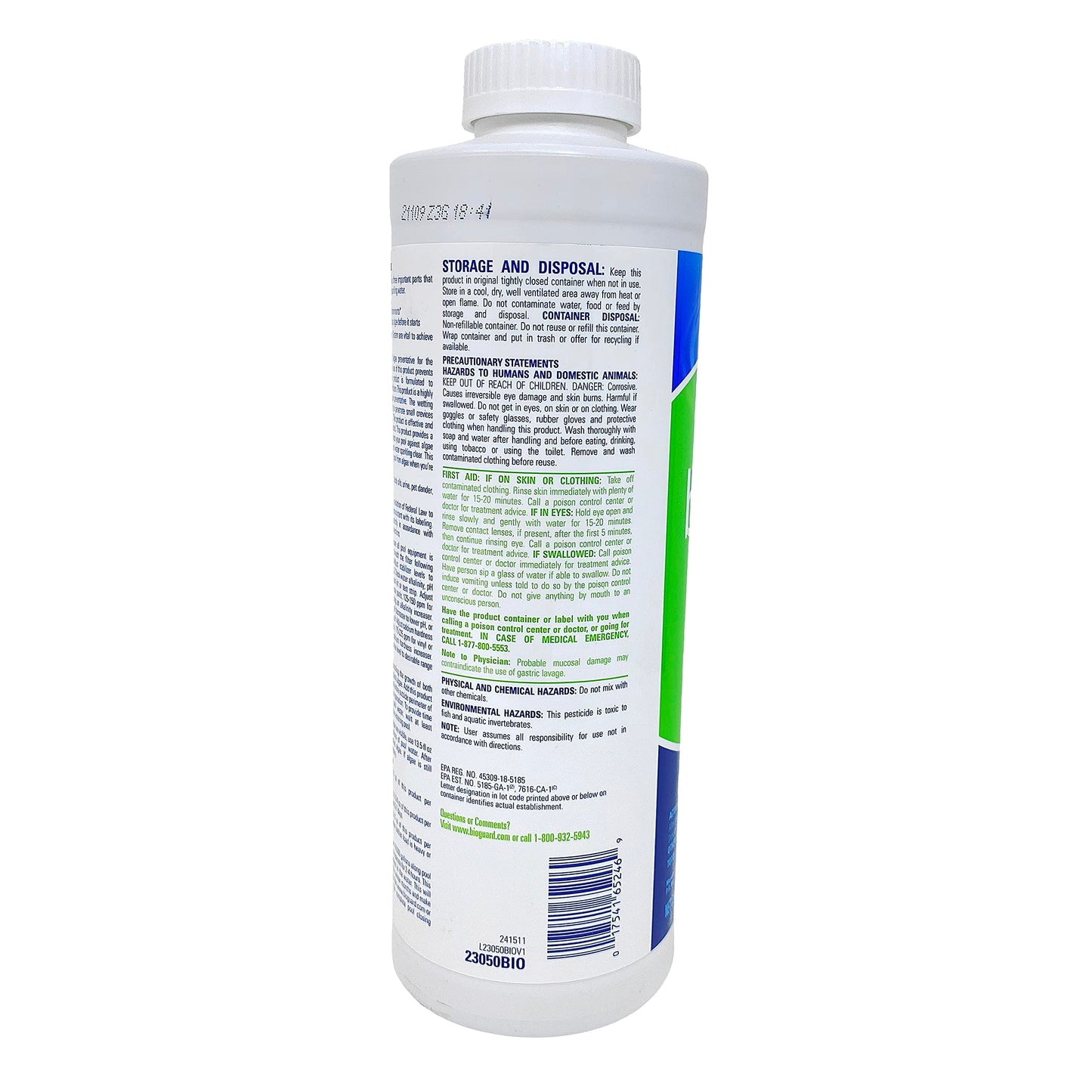 BioGuard Back Up 2 (1 qt) (2 Pack)