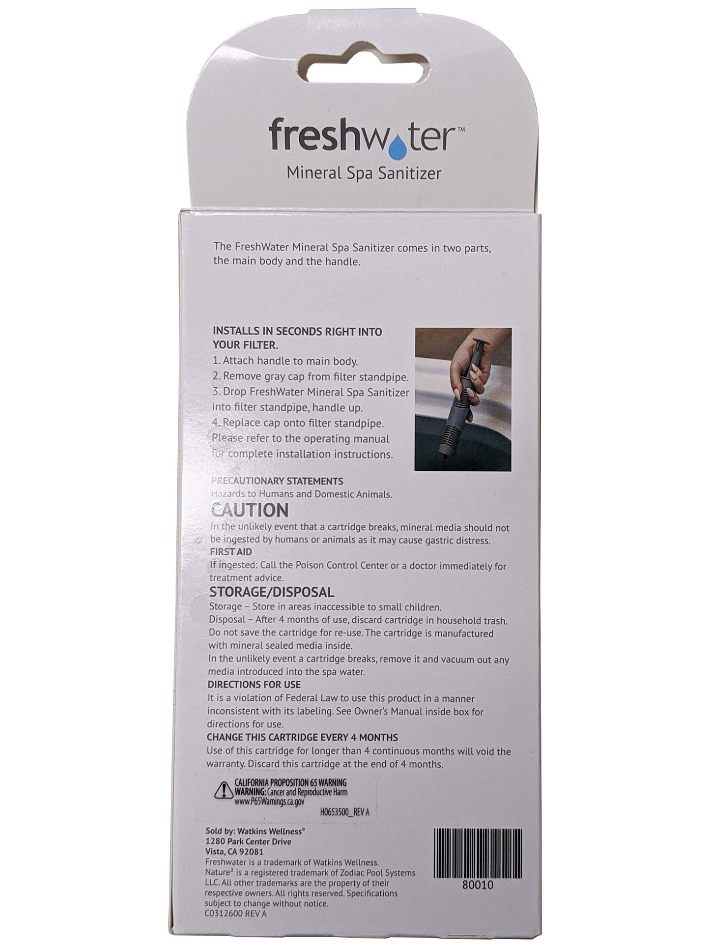 Mineral Spa Cleaner Silver Ionizer 80010